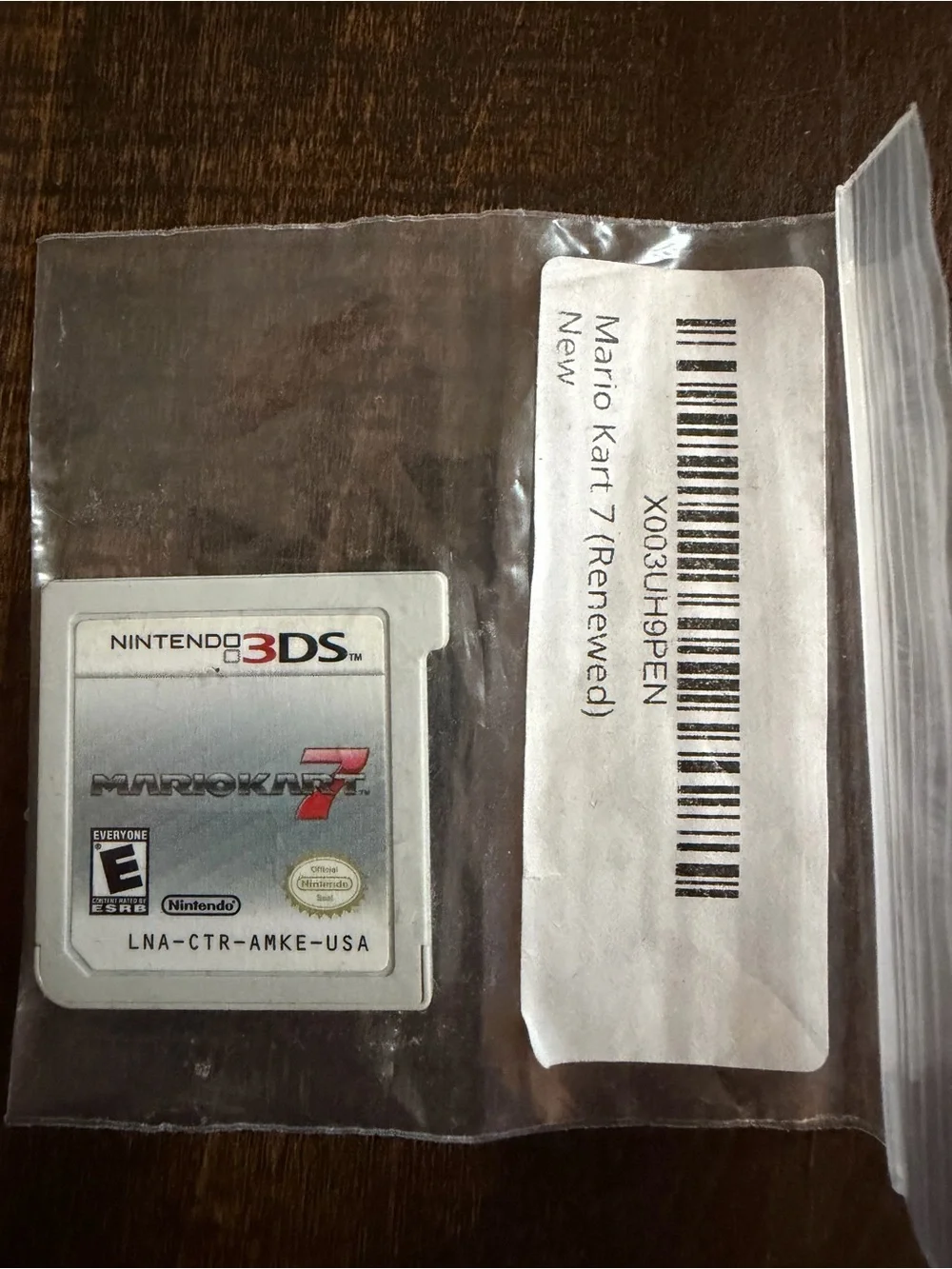 Nintendo 3DS Mario Kart 7 Game Card - White
